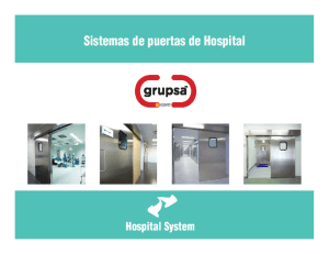 Sistemas de puertas de hospital
