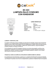 sc-323 lampara bajo consumo con ionizador