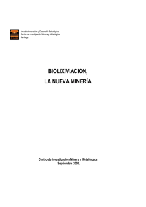 biolixiviación, la nueva minería