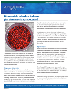 Disfrute de la salsa de ar&aacute;ndanos: &iexcl;Sus dientes