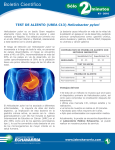 TEST DE ALIENTO (UREA C13) Helicobacter pylori