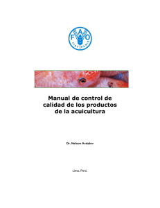 Manual de control de calidad de los productos de la