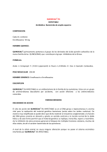 QUINOCALF® 5% INYECTABLE Antibiótico Bactericida de amplio