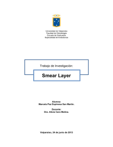 Smear Layer - Postgrado de Odontologia