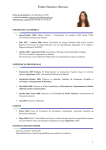 curriculum Esther Sánchez - Universidad Politécnica de Madrid