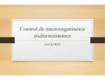 Control de microorganismos multirresistentes