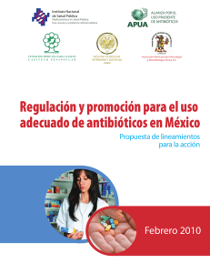 Regulación y promoción para el uso adecuado de antibióticos en