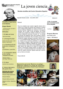 La joven ciencia - Centro Educativo Español de La Habana