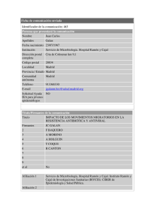 Ficha de comunicación enviada Identificador de la comunicación