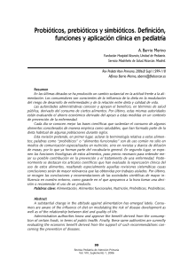 Probióticos prebióticos simbióticos pediatría