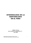 epidemiología de la epidemiología de la bartonelosis - BVS-INS