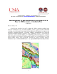 Reporte preliminar de la actividad sísmica ocurrida el día 26 de