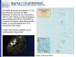 Magnitud 7,7 ISLAS MARIANAS