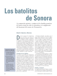 batolitos de Sonora