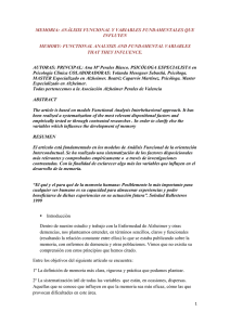 MEMORIA: ANÁLISIS FUNCIONAL Y VARIABLES
