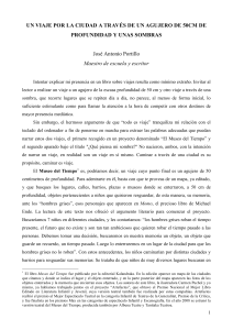 UN VIAJE POR LA CIUDAD A TRAVÉS DE UN AGUJERO DE 50CM