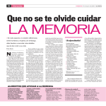 bienestar Alimentos que AyudAn A lA memoriA