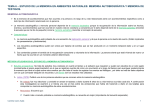 tema 6 – estudio de la memoria en ambientes