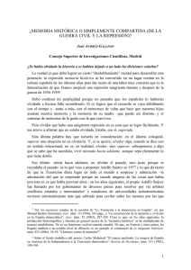 ¿memoria histórica o simplemente compartida