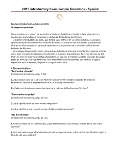 2015 Introductory Exam Sample Questions – Spanish