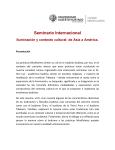 Seminario Internacional Iluminación y contexto cultural: de Asia a