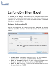 La función SI en Excel