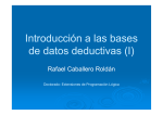 Introducción a las bases de datos deductivas