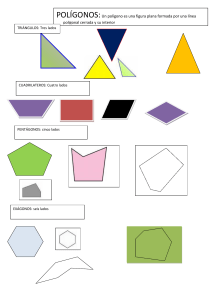 POLÍGONOS:Un polígono es una figura plana formada por una
