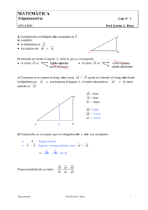 MATEMÁTICA Trigonometría