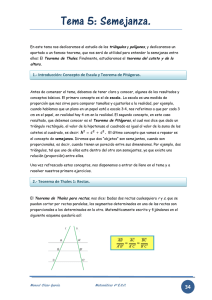 Tema 5: Semejanza. - Matemáticas para tod@s 2