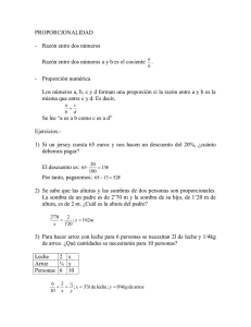 PROPORCIONALIDAD