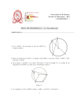 HOJA DE PROBLEMAS 5 - La Circunferencia