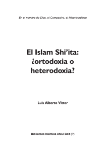 El Islam Shi`ita: ¿ortodoxia o heterodoxia?