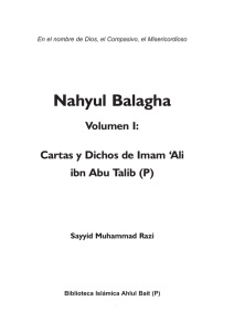 Nahyul Balagha - Biblioteca Islámica Ahlul Bait (P).