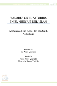 valores civilizatorios en el mensaje del islam