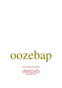 Catálogo editorial oozebap