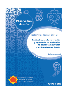 Informe general 2012 - Observatorio Andalusí
