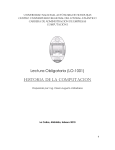 Lectura Obligatoria (LO-1001) HISTORIA DE LA COMPUTACION