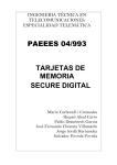 PAEEES 04/993 TARJETAS DE MEMORIA SECURE DIGITAL