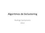 Algoritmos de biclustering