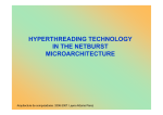 hyperthreading technology in the netburst microarchitecture