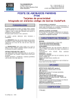 POSTE DE ABONADOS PARKING PT05 Tarjetas de proximidad