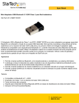 Mini Adaptador USB Bluetooth 2.1 EDR Clase 1 para