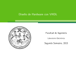 Diseño de Hardware con VHDL - Laboratorio de Electrónica