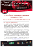 Reglamento - Normativa I Triatlon Universidad de Granada
