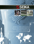 Seika Machinery, Inc. (SMI) es una filial de la corporación Seika