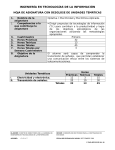 hoja de asignatura con desglose de unidades temáticas