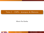 Tema 2 – CMPs: Jerarquía de Memoria