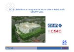 ICTS: Sala Blanca Integrada de Micro y Nano - MANU-KET
