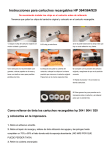 Instrucciones para cartuchos recargables HP 364/564/920